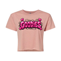 GOODIES Bubble Logo Crop Tee – Pink