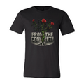 Rose From The Concrete Tee – Black