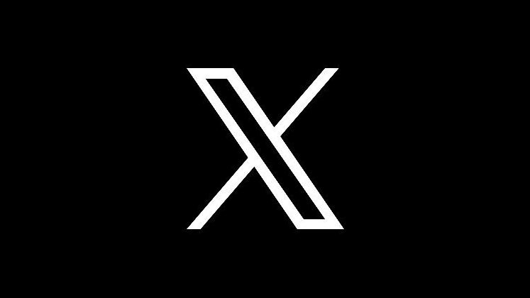 White 'X' symbol on a black background
